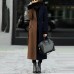 Two tone fashionable double-sided cashmere coat HF2809-03-03