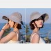 Women Memory Steel Wire Brim Bow Design Straw Hat Foldable Big Brim Summer Sunshade Suncreen Empty Top Hat Bucket Hat